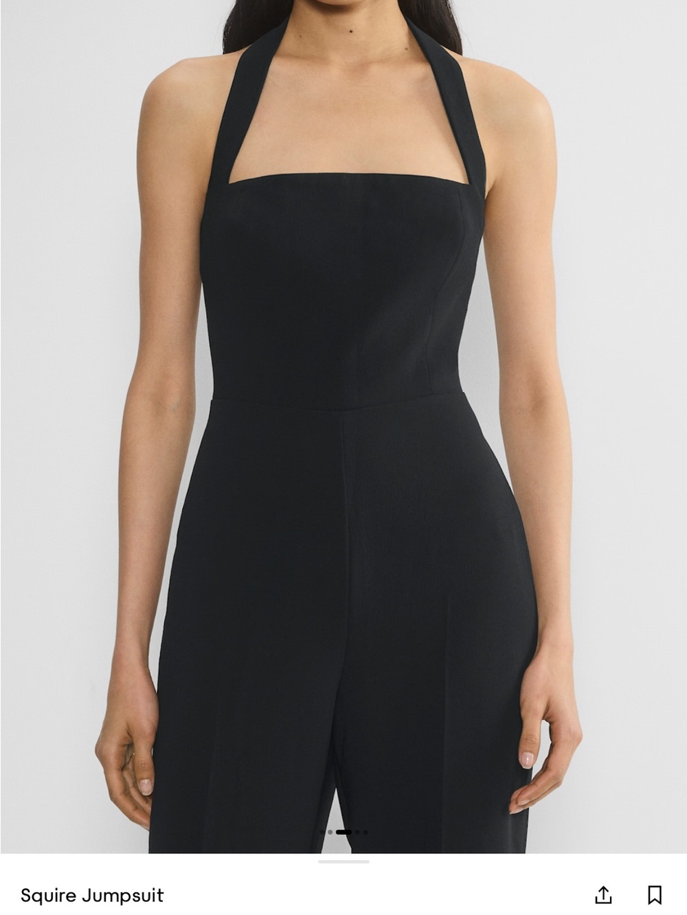 Wilfred Black Halter-Neck Jumpsuit